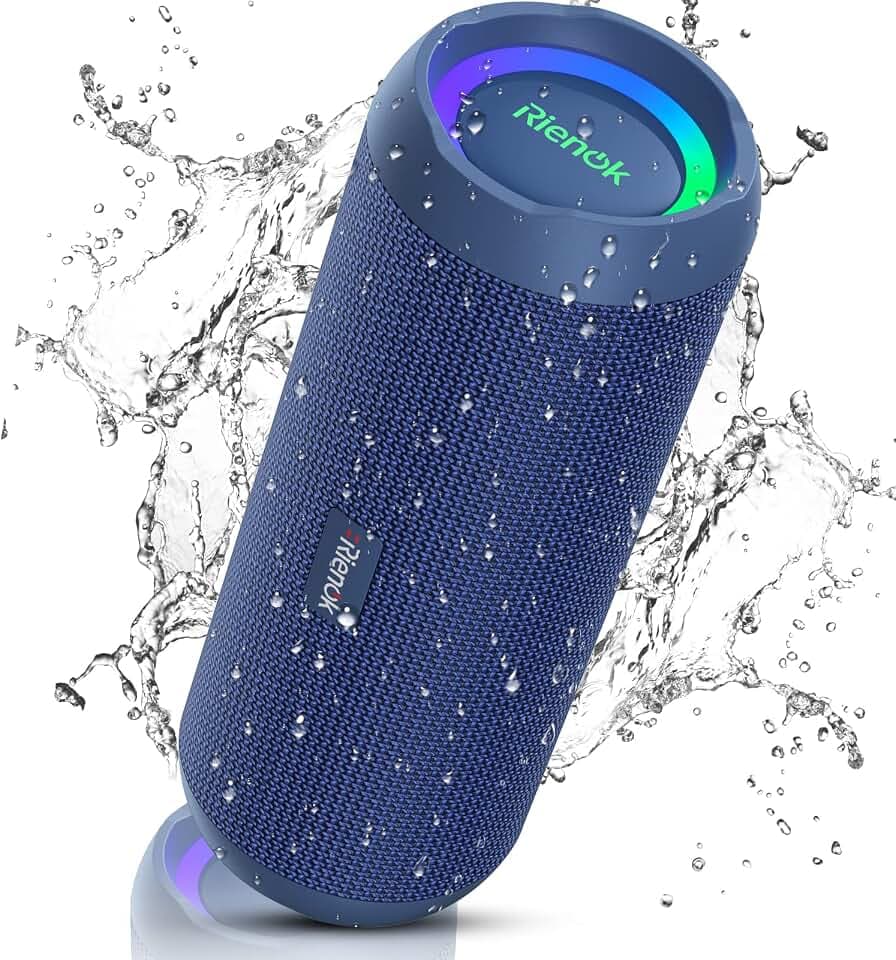 RIENOK 30W Bluetooth Lautsprecher 5.3, IPX7 Wasserdicht, Bass