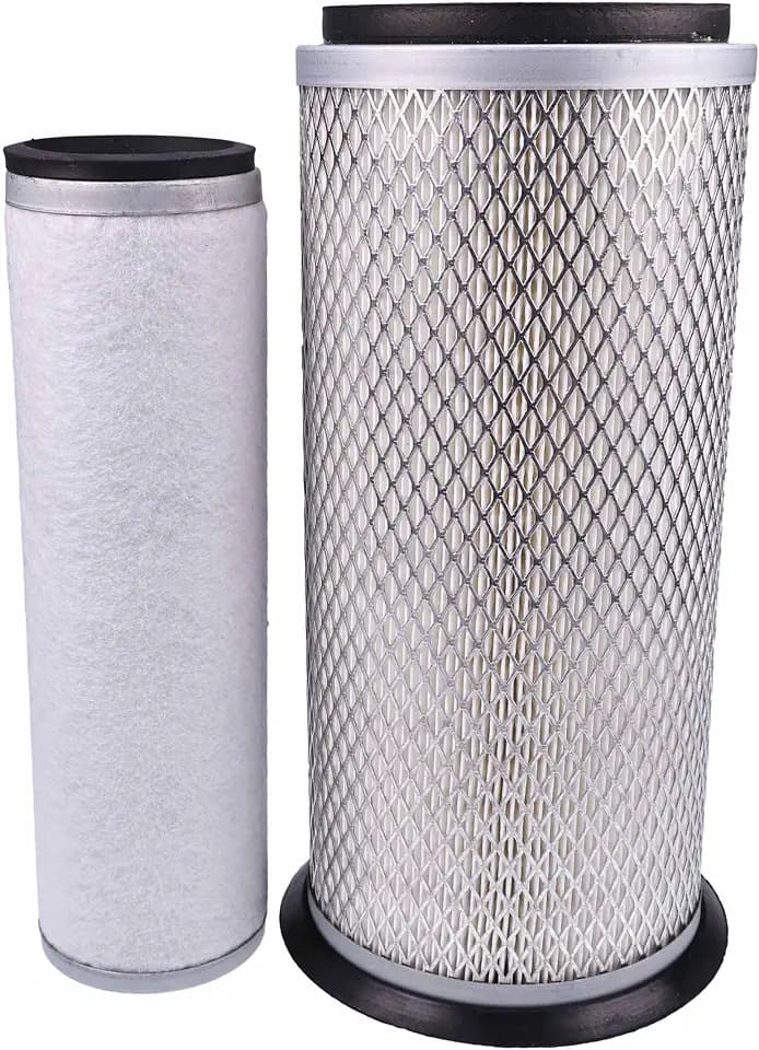 New Inner Outer Air Filter Set E9NN9601BA & D6NN9R500A 83908364 & 83908367 Compatible With New Holland Tractor 2000 2600 3600 3900 4000 4600 515 532 535 545 550 7100