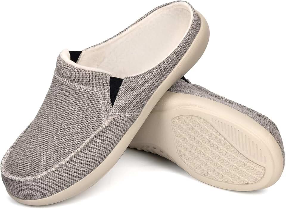 ADAX Womens Wide Slippers with Arch Support - Plantar Fasciitis Pain Relief - Orthopedic House Shoes for Diabetic Bunions