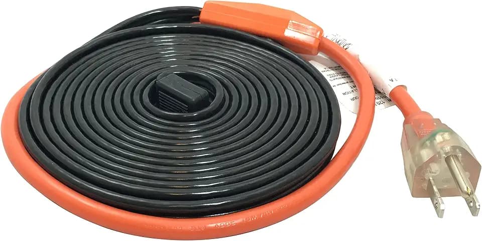 Frost King HC12A Automatic Electric Heat Kit Heating Cables, 12-Feet, Black, Ft