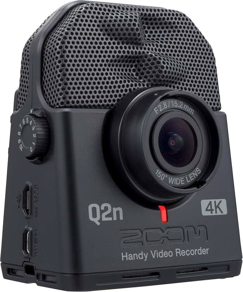ZOOM Q2n-4K 4K-Videokamera für Musiker, Live-Streaming und Content Creator