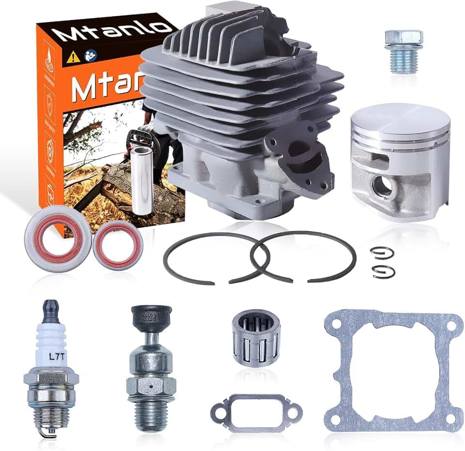 44.7mm Cylinder Piston Base Gaskets Top End Rebuild Kit for Stihl