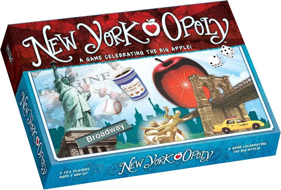 Late for The Sky New York Opoly - NYC Landmarks Board Game for 2-6 Players