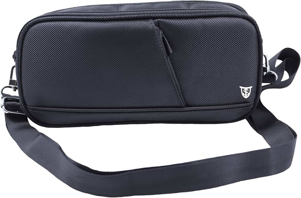 Technoskin - Switch Case - 8 Game Slots - System Pouch and Accessory Pouch - Carrying Strap - Soft Microfiber Lining