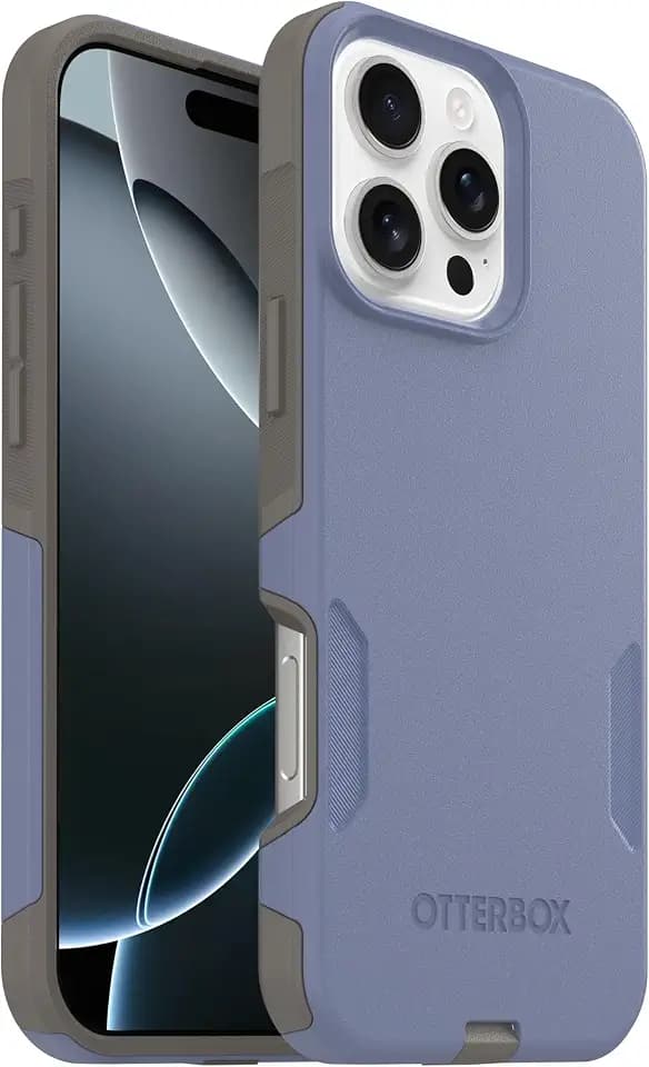 OtterBox iPhone 16 Pro Max (Only) - Commuter Series MagSafe Case - Spiced Orchid (Blue & Grey) - Built-in Magnets - Slim & Tough - Pocket-Friendly - with Port Protection