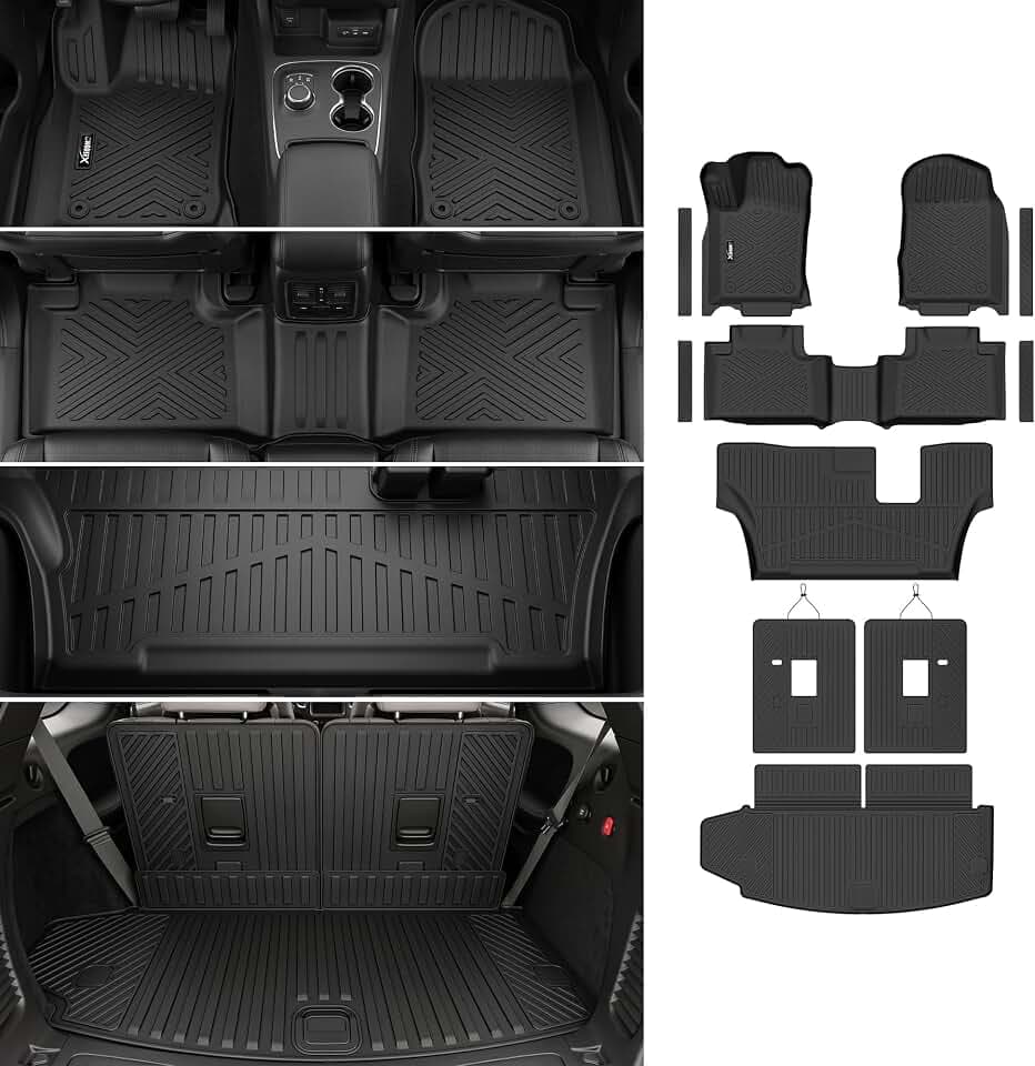 Floor Mats & Trunk Mat & Backrest Mat for 2016-2026 Dodge Durango 7 Seats