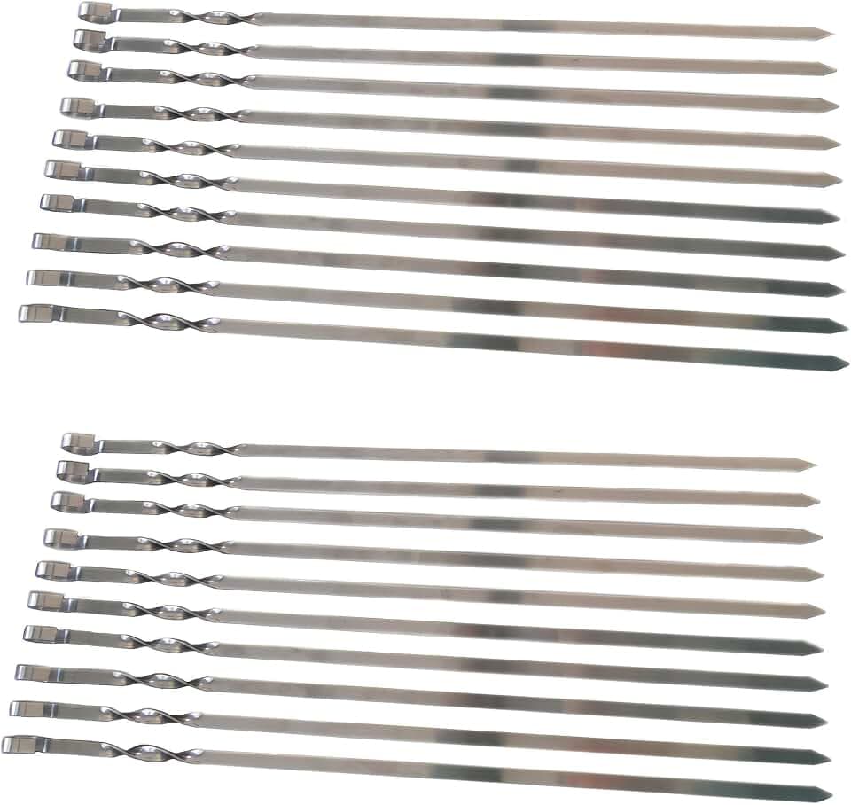 20 Schaschlikspiesse Edelstahl (50cm)