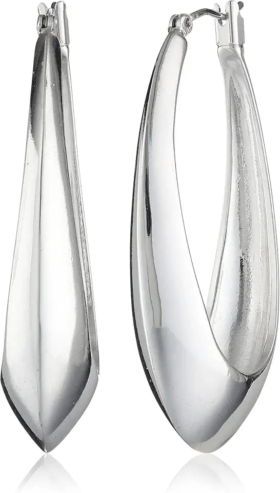 Robert Lee Morris "Soho Sculptural" Oval Hoop Earrings