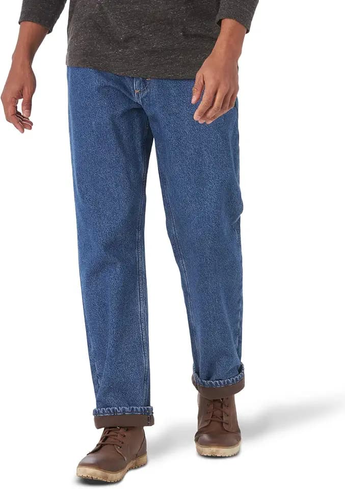 Wrangler Authentics Men's Fleece Lined Five Pocket Jean