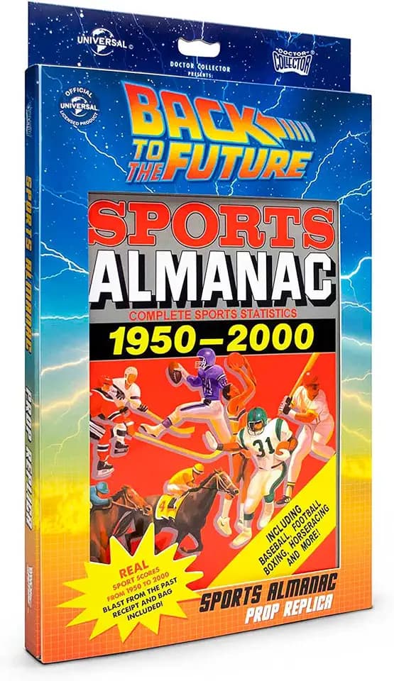Doctor Collector: Back to The Future: Includes Almanac Book, See Through Almanac Receipt & Holographic Reflectant Plastic Bag, Officially Licensed Collectable Based Off The Movie Prop