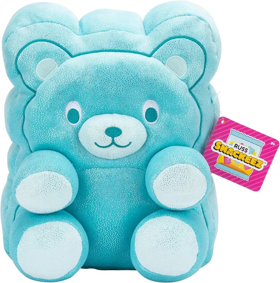 Russ 14-inch Blue Sour Gummy Bear Plush - Ultrasoft Beary Adorable Sweet and Sour Teddy Bear - Official Jazwares Plush - Ages 3+