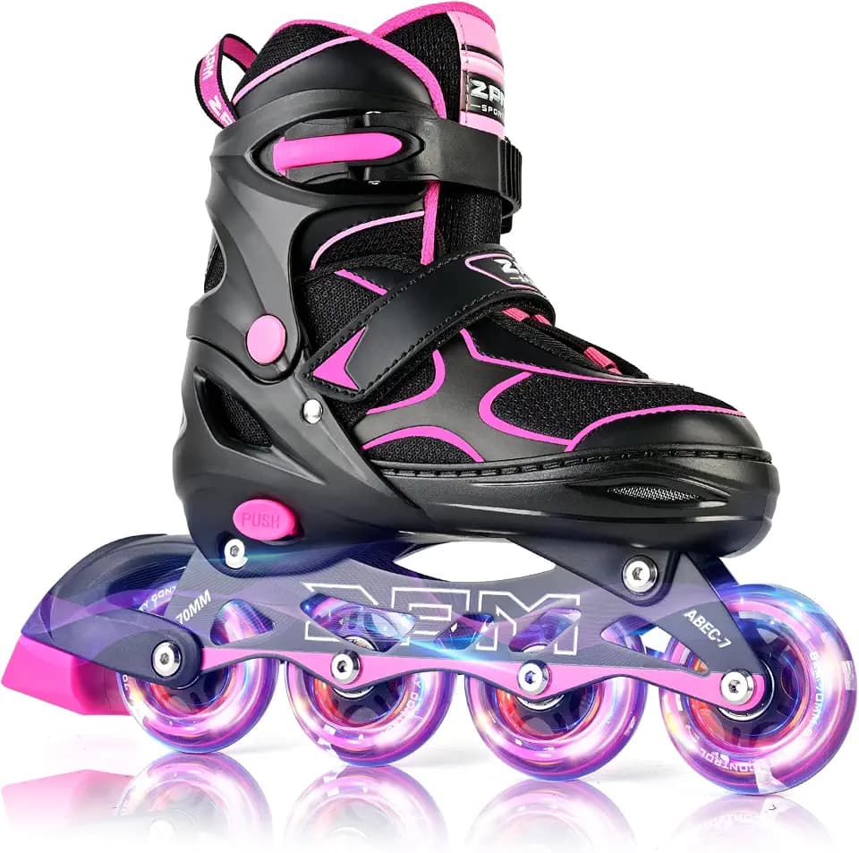 2PM SPORTS Adjustable Inline Skates for Kids, Youth and Adults
