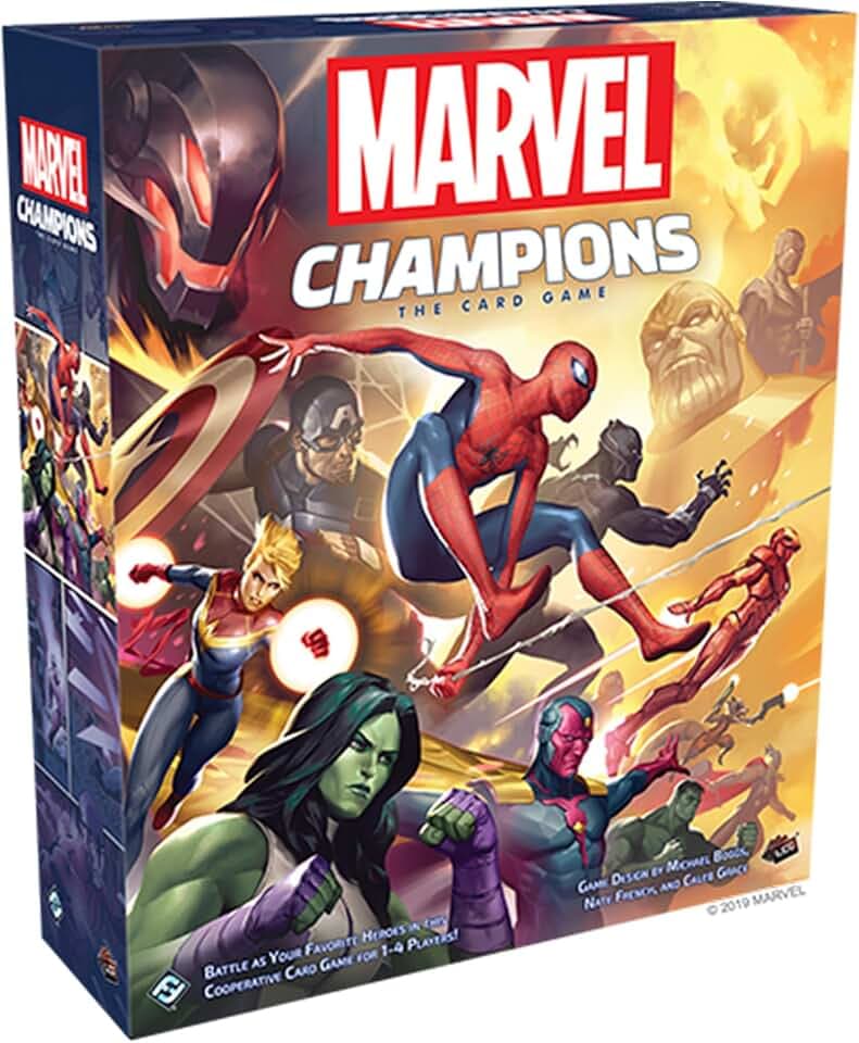 Fantasy Flight Games , Marvel Champions: Base Game, Card Game, Ages 14+, 1-4 Players, 45-90 Minute Playing Time