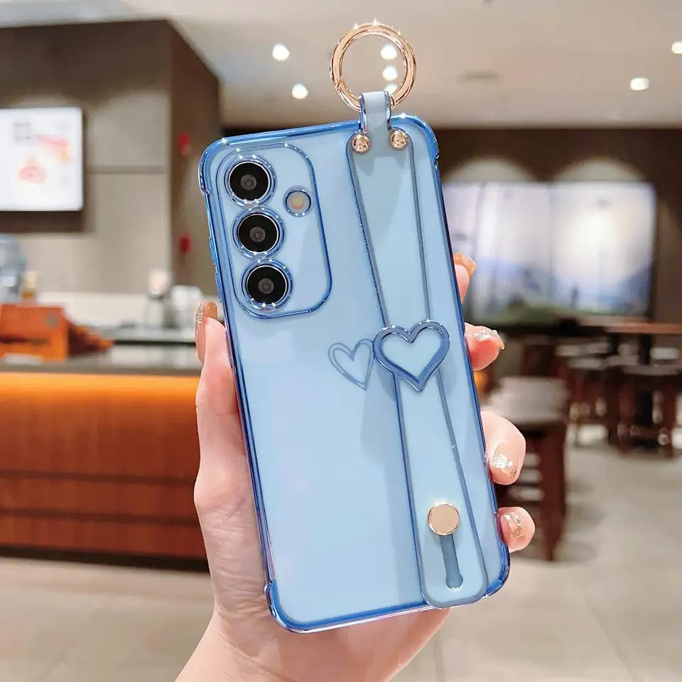 ZTOFERA for Samsung Galaxy S25 Plus 5G Case with Wrist Strap,Blue