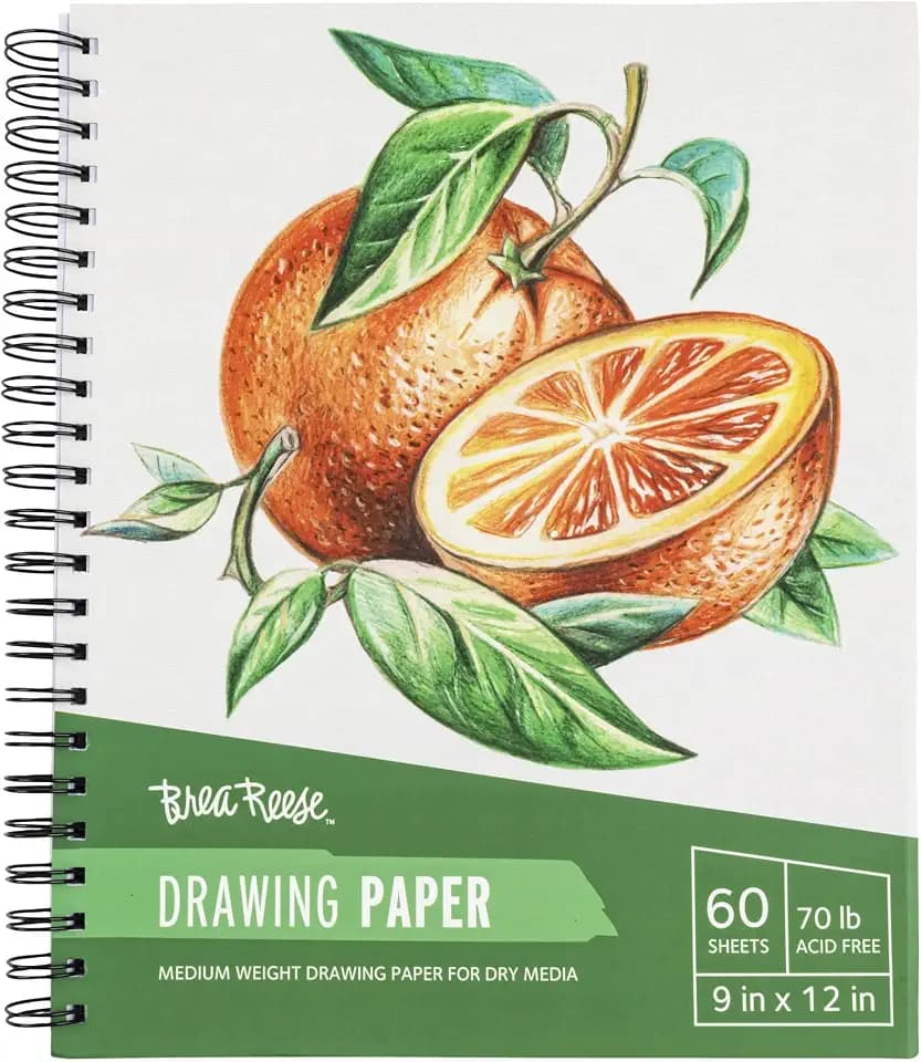 Brea Reese Drawing Paper Pad - 60 Sheets 9x12 Sketching & Shading Pad