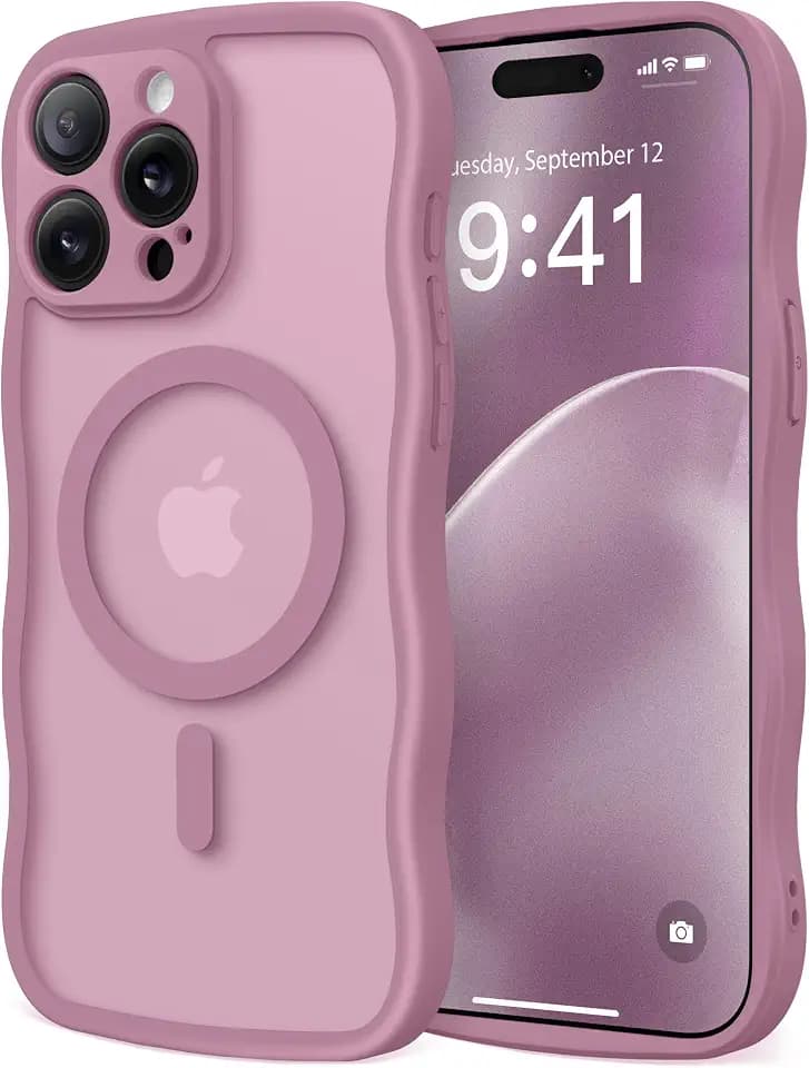 CAPRARO Cute for iPhone 15 Pro Case, Compatible with MagSafe