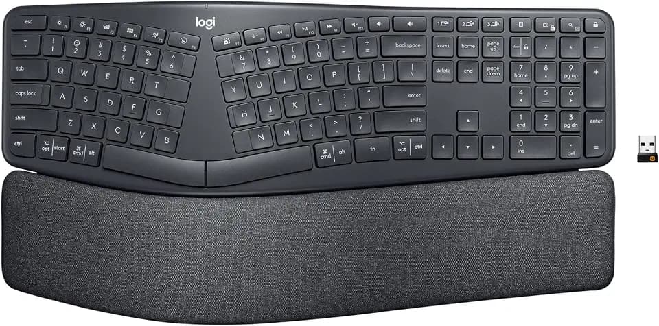 Logitech Ergo K860 Wireless Ergonomic Split Keyboard with Wrist Rest