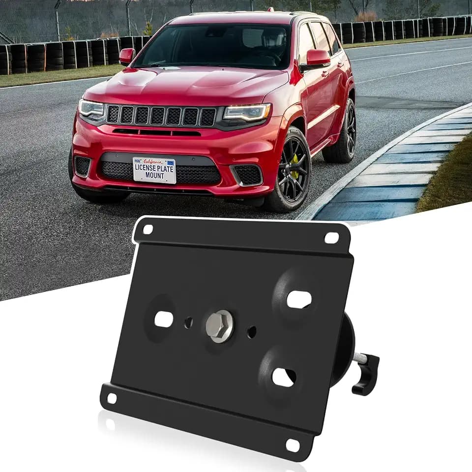 No Drill Front License Plate Frame Fits Dodge Challenger/Charger/Durango