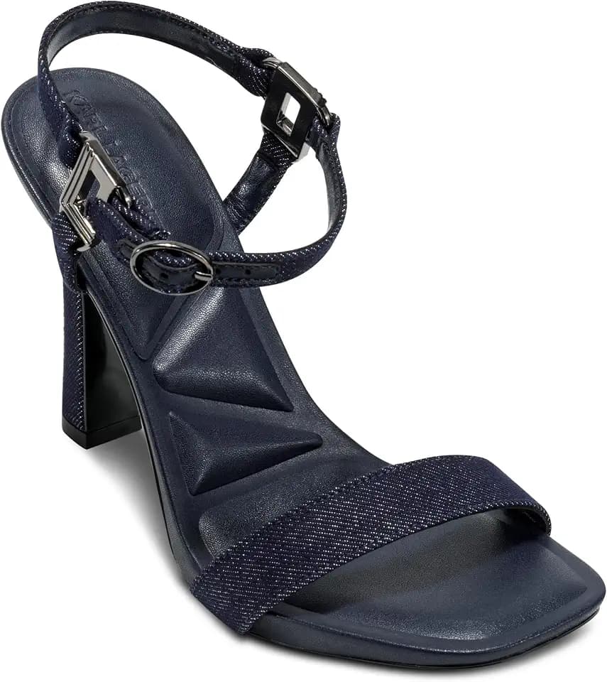 KARL LAGERFELD Women's Cybil Evening Ankle Strap Dress Heel