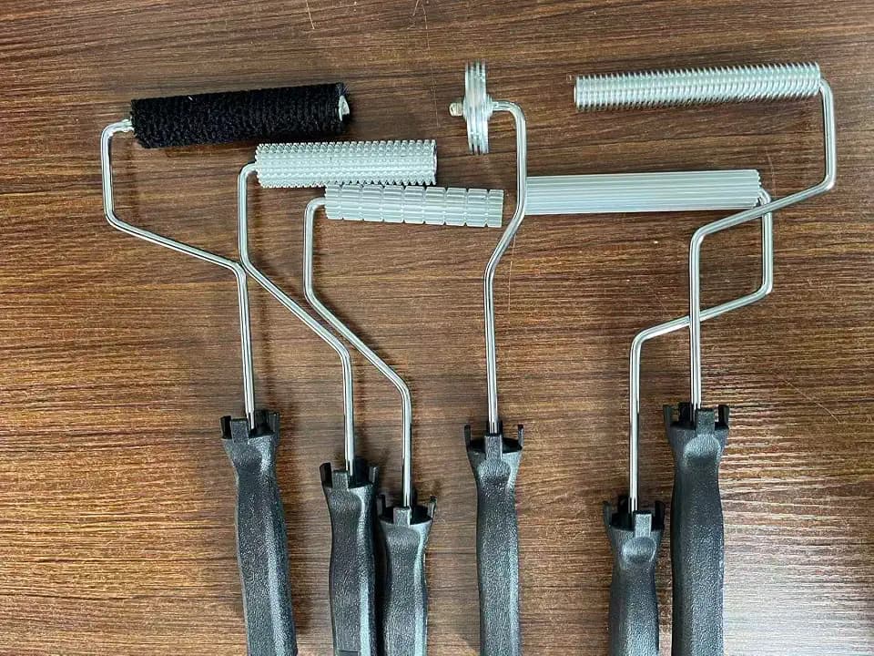 BIG SIZE fiberglass laminating roller bubble roller for resin Laminating Roller project kit for composite