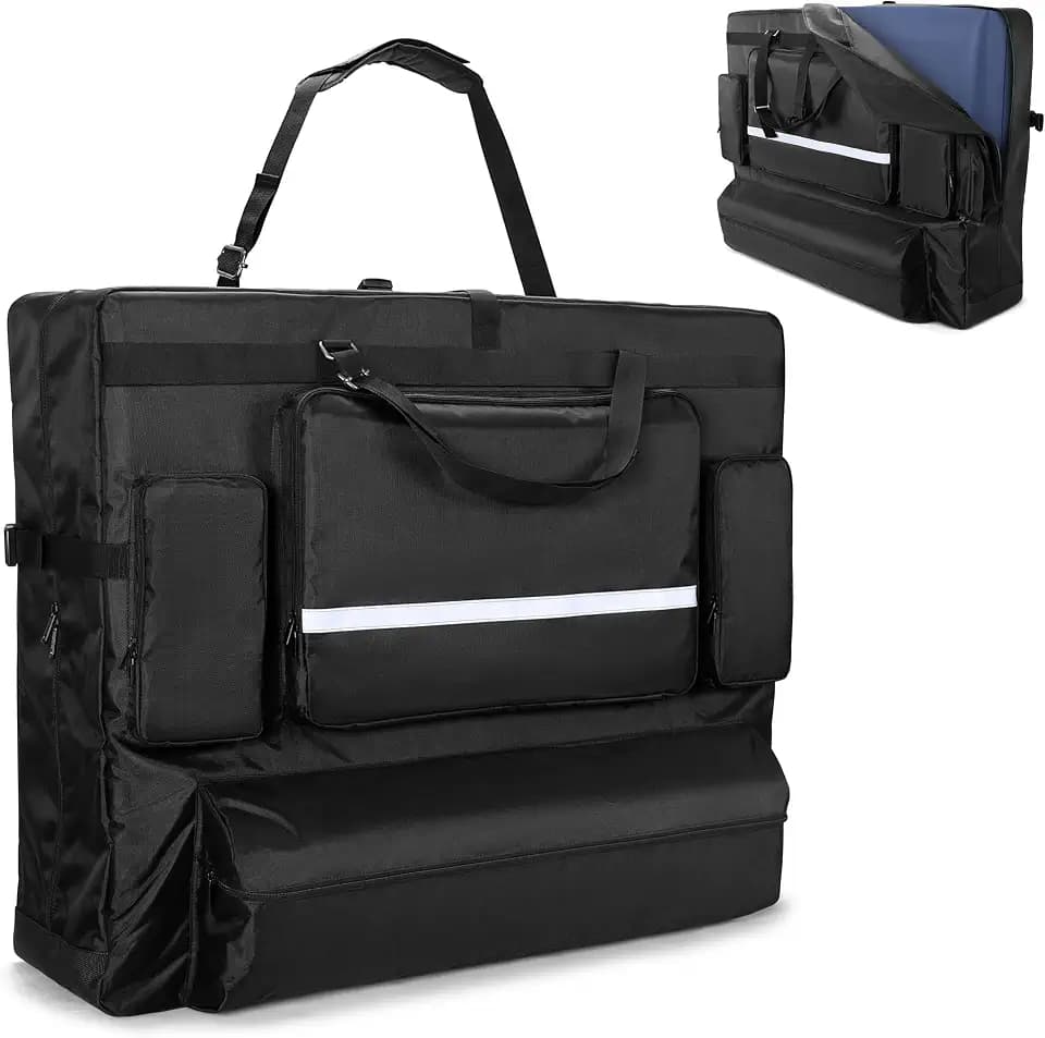 LUXJA Massage Table Bag Fits 24” to 30” Width Portable Spa Bed, Black