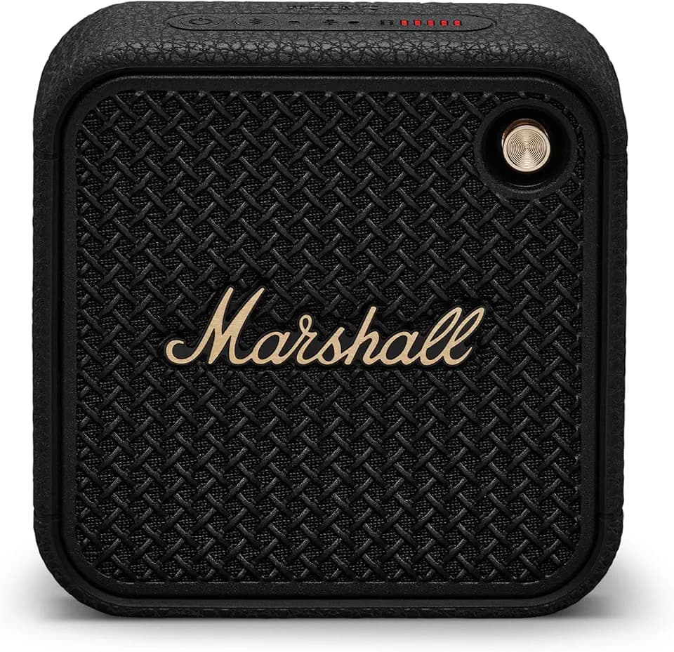 Marshall Willen II Portable Bluetooth Waterproof Speaker - Black and Brass