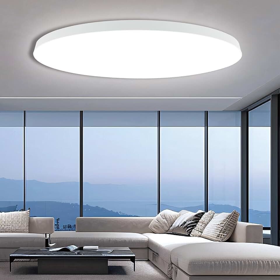 EACLL Deckenlampe LED Deckenleuchte Ø30CM 24W 2700Lumen Kaltweiß 6000K Rund