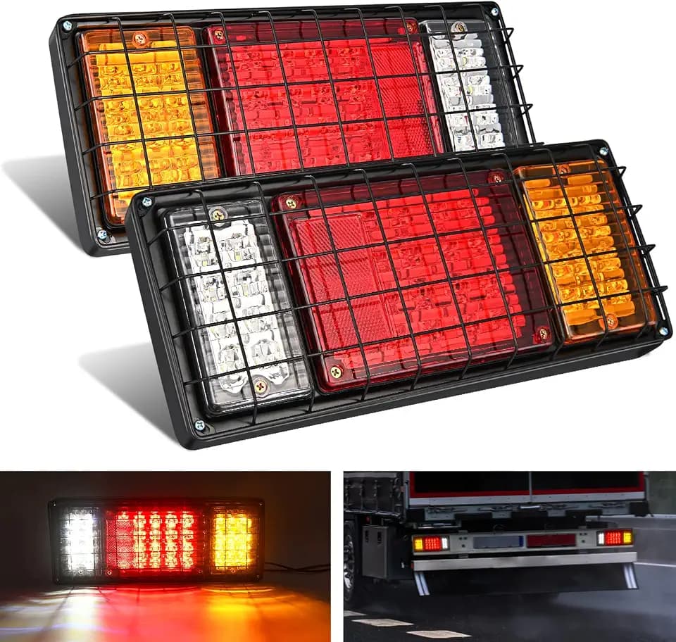Nilight Trailer Tail Light Kit Running Brake Turn Signals Reverse lights