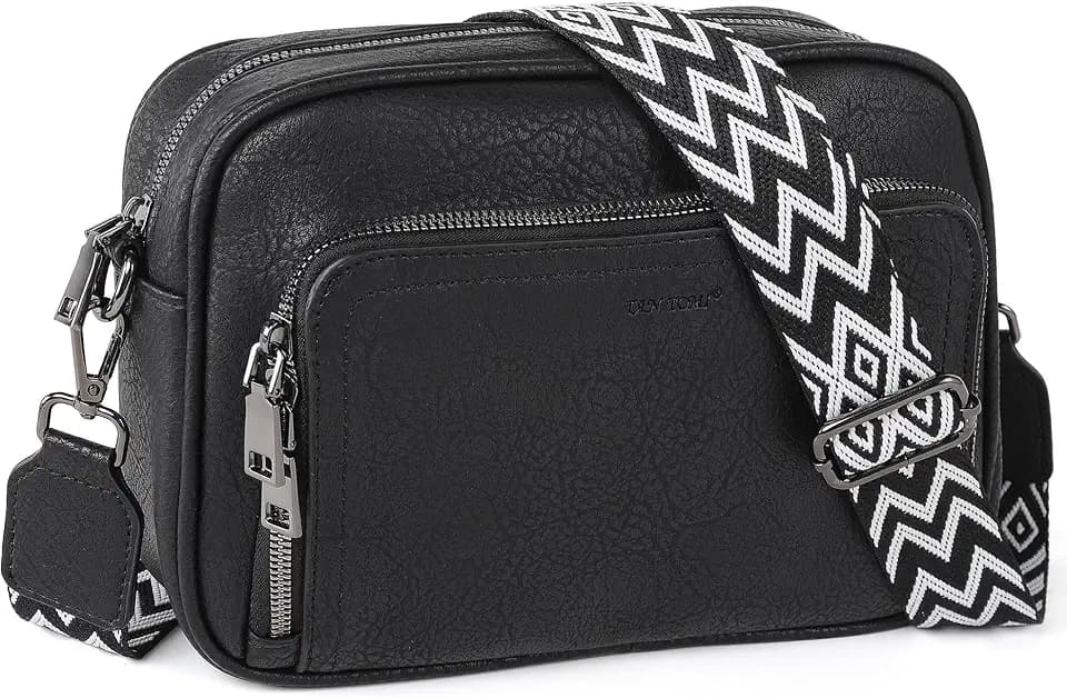 TANTOMI Crossbody Bags for Women Vegan Leather Travel Purses and Handbag