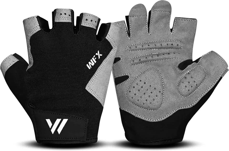 WESTWOOD FOX Fitnesshandschuhe für das Fitnesstraining rutschfest stoßdämpfend Gewichtheberhandschuhe gepolsterter Griff atmungsaktiv Fingerlose Trainingsunterstützung