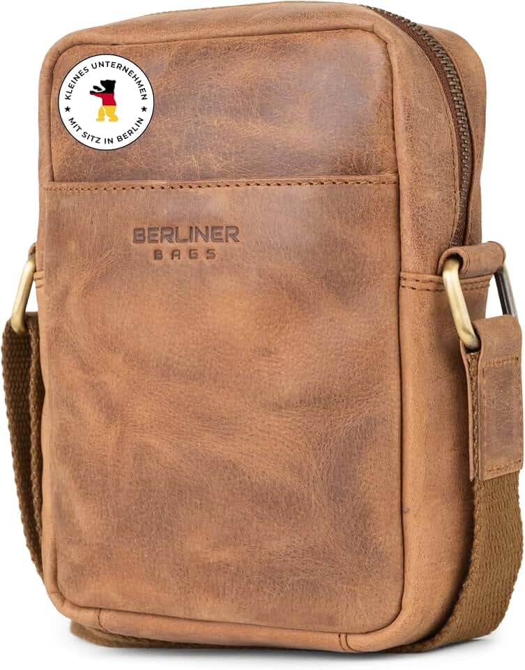 Berliner Bags Umhängetasche Tom aus Leder für Herren