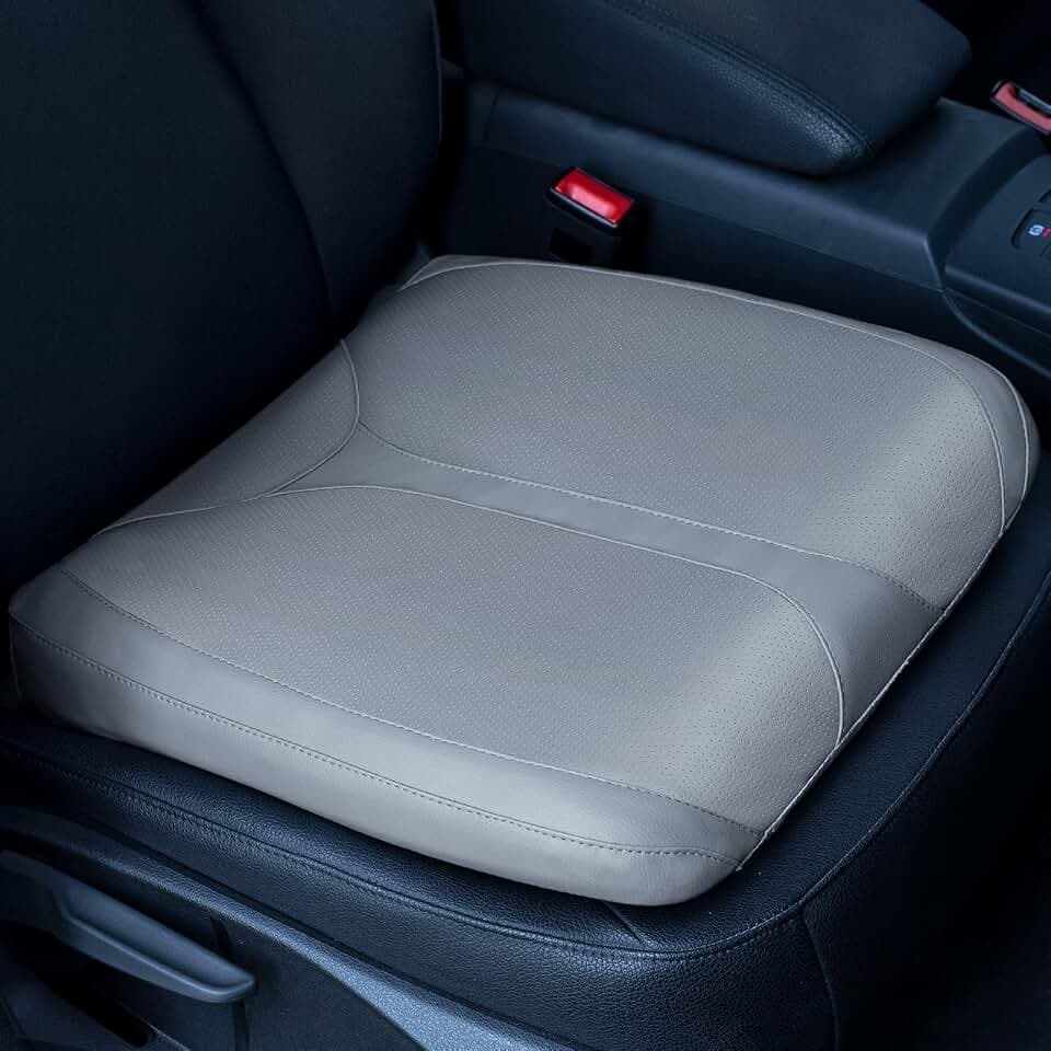 Memory Foam Car Seat Cushion for Short People, 2.5" Height Boost.