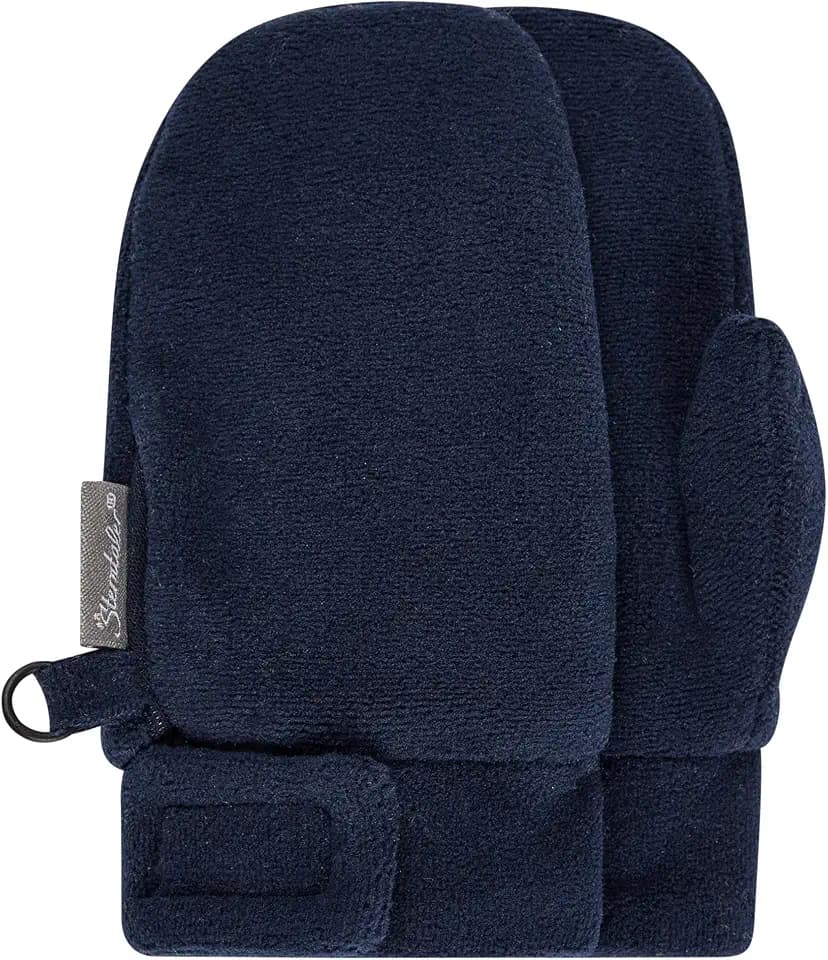Sterntaler Fäustling mit Daumen, aus Microfleece mit Klettverschluss, gefüttert - unisex Accessoires für Babys & Kleinkinder - weich, warm und bequem, langlebig - Marine, Gr. 2
