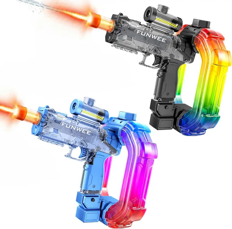 Funwee 2 Pack Electric Water Guns for Adults Kids, 750cc High Capacity