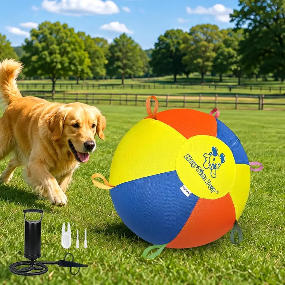 Hap Tim Upgraded Heavy Duty 22" Herding Ball for Dogs Thickened Bladder
