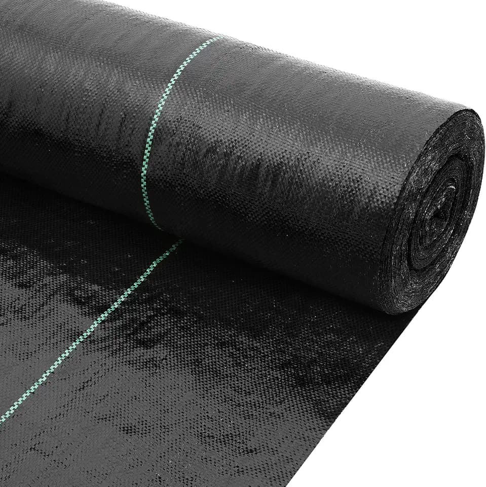 DWALE Driveway Fabric,13x115 ft Road Fabric Commercial Weed Barrier Fabric, Landscape Fabric Heavy Duty 5OZ French Drain Fabric for Erosion Control,Landscape Fabric,Weed Barrier,Construction Projects