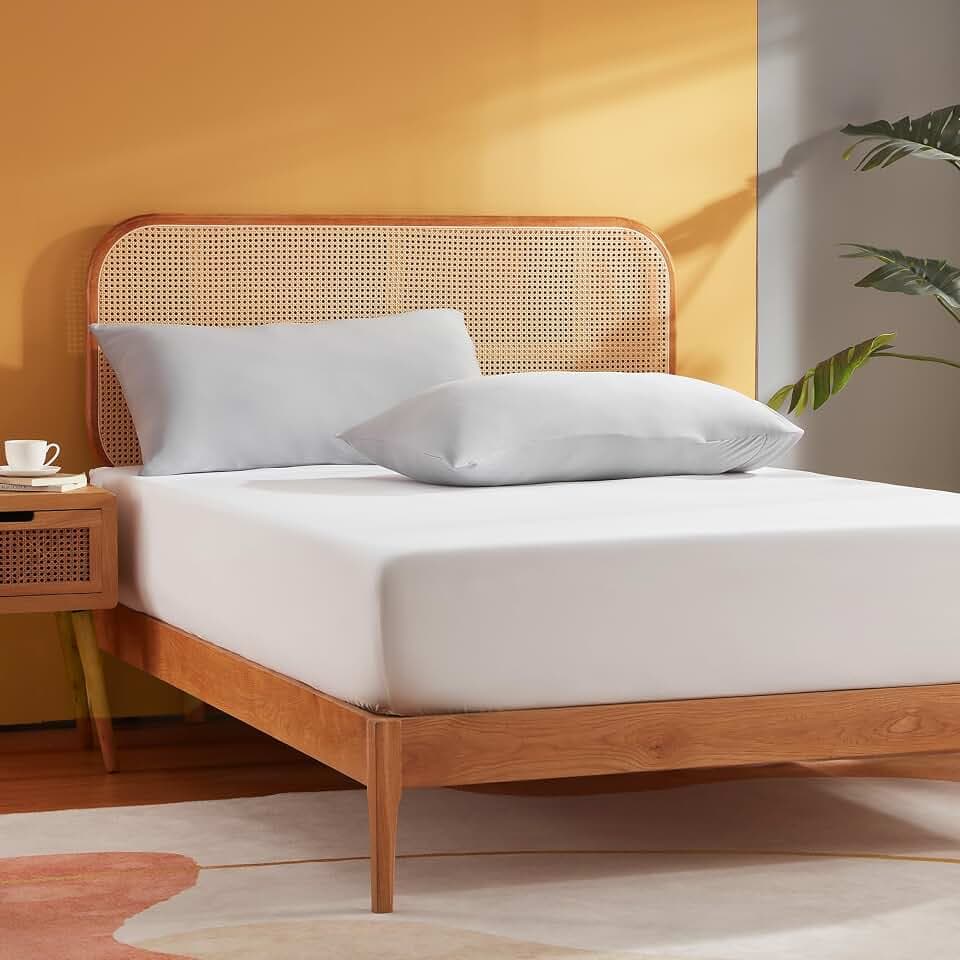 Sonive Spannbettlaken 90x200cm, 100% Polyester Bettlaken Oeko-TEX