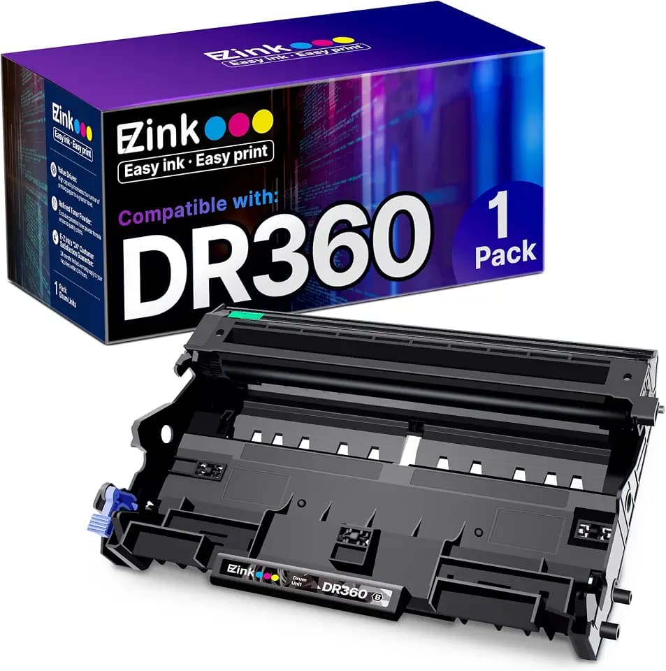 E-Z Ink Compatible Drum Unit Replacement for Brother DR360 DR 360 to use with DCP-7040 DCP-7030 MFC-7840W MFC-7340 MFC-7440N HL-2140 HL-2170W HL-2150N (1 Drum Unit)