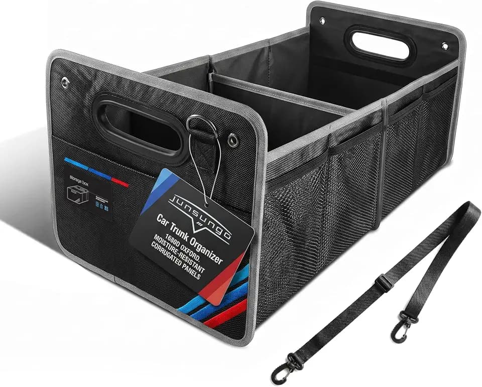 Car Trunk Organizer, 1680D Oxford Fabric, Collapsible Storage Box