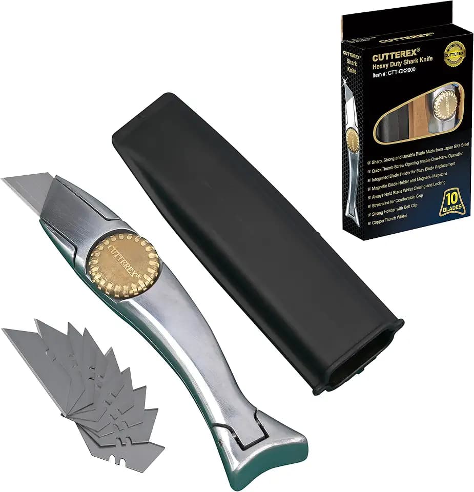 CUTTEREX Heavy Duty SharkKnife VinylKnife UtilityKnife RoofingKnife Delphin Dolphin Carpet Knife