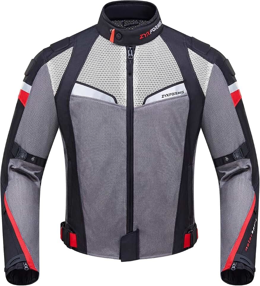Summer Motorcycle Jacket for Men with CE Armor and 3D Mesh