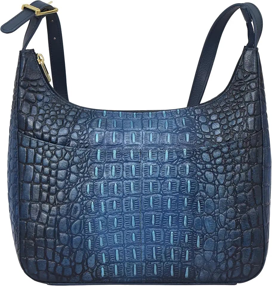 Anuschka womens Anuschka 7021 Medium Shoulder Hobo, Women's Hand-painted Genuine Leather Handbag