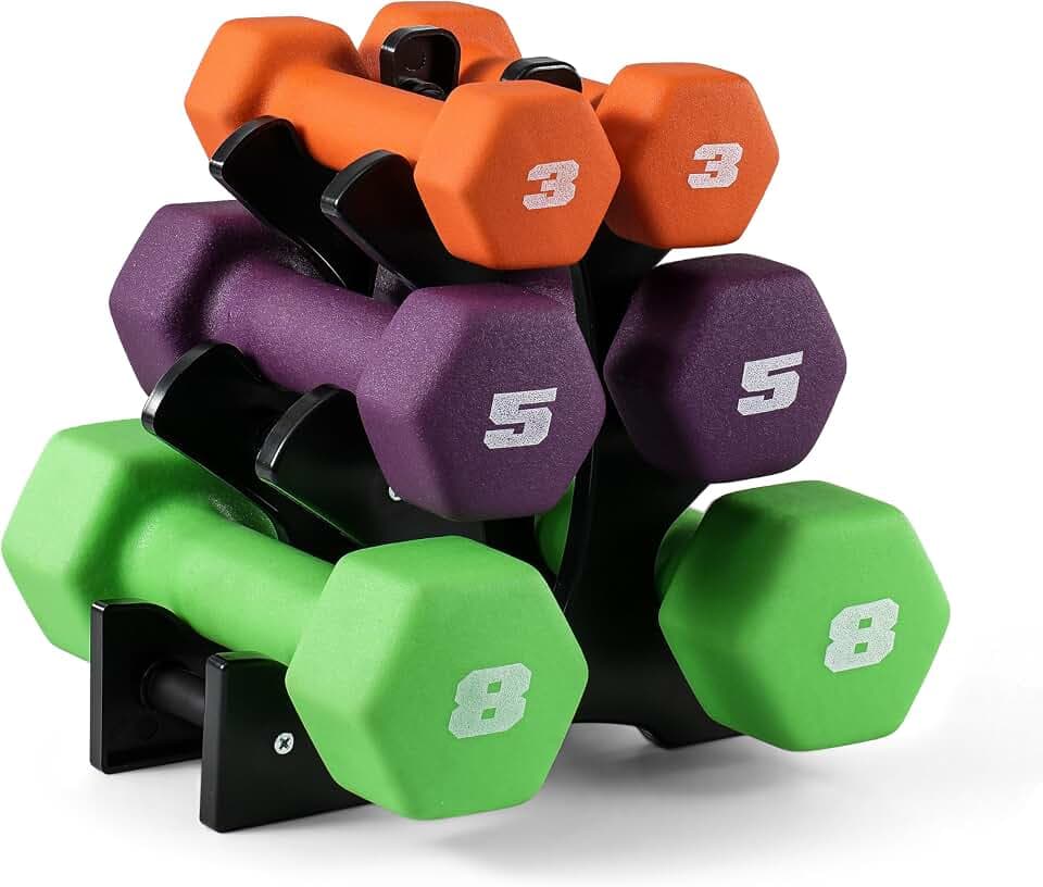 CAP Barbell Neoprene Dumbbell Weights Pairs & Sets | Color Series
