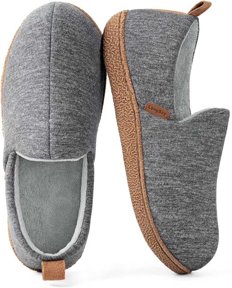 LongBay Women's Slippers Memory Foam Cozy House Shoes for Indoor Outdoor