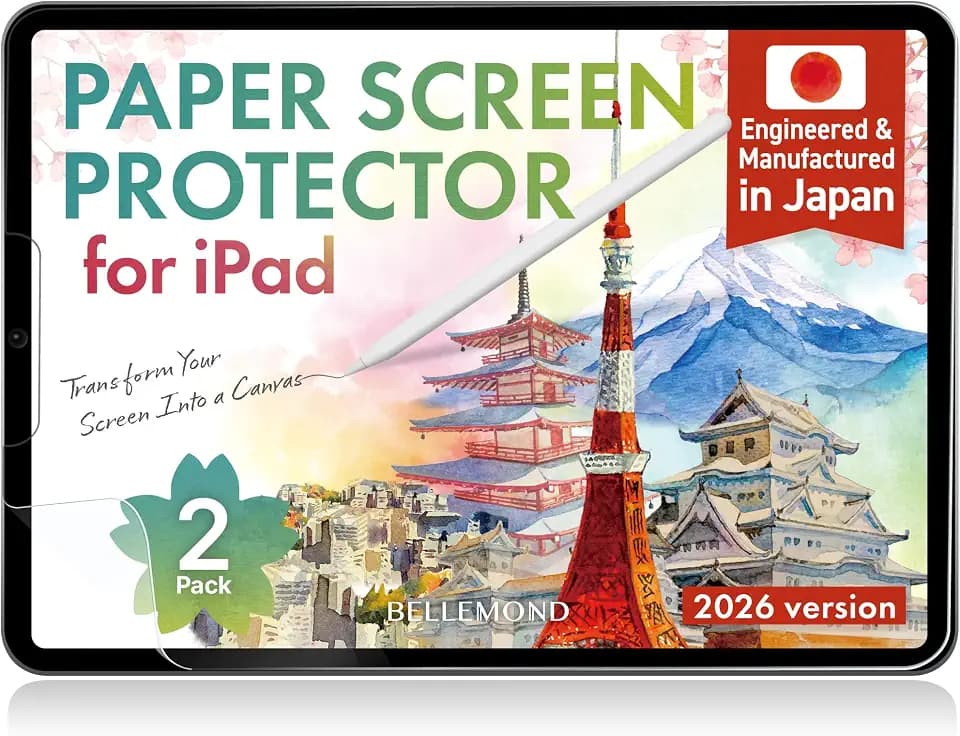 BELLEMOND Paper Screen Protector for iPad Pro 12.9" 6th-3rd, 2 Pack