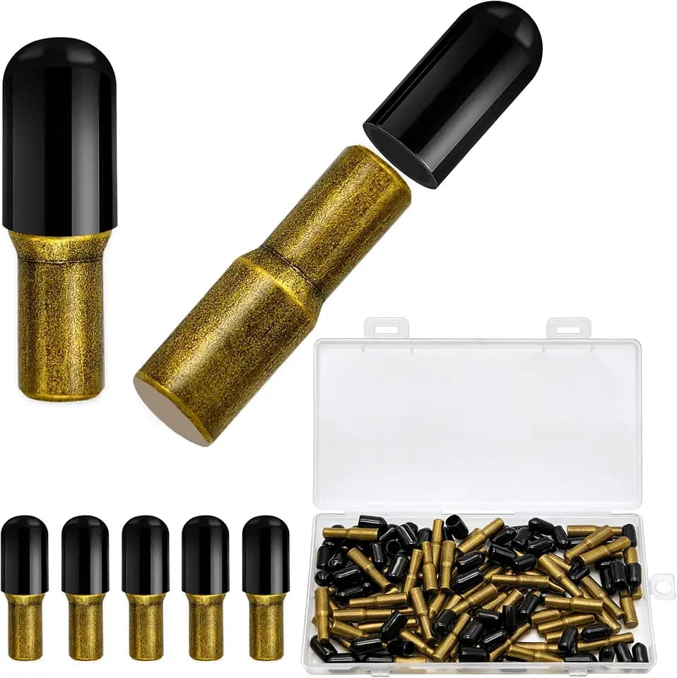 58 Pcs Shelf Pegs Pins,5mm 1/4 Inch Dual Diameter Metal Shelf Support Pegs with Silicone Covers,Cabinet Pegs for Shelves,Shelf Bracket Holders for Glass Corner & Closet Wood Shelves-Bronze Tone
