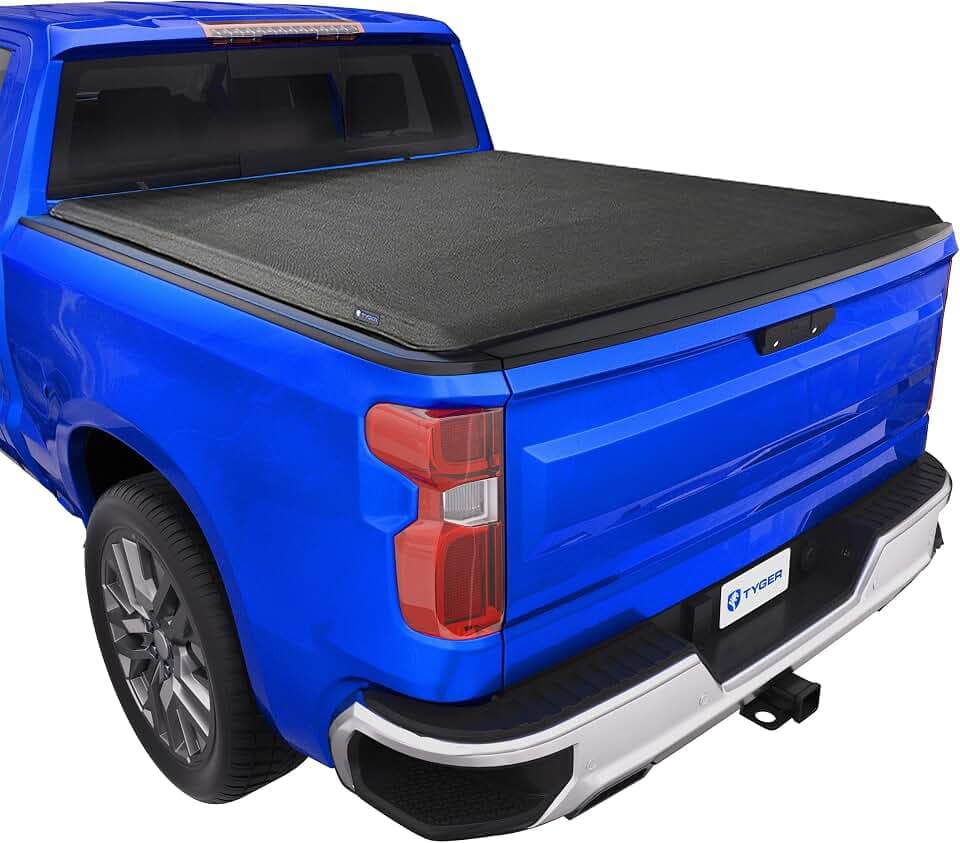 Tyger Auto T1X Soft Roll-Up in Fabric Truck Bed Tonneau Cover Compatible with 2020-2026 Chevy Silverado GMC Sierra 2500 3500HD | 6'10" (82") Bed | TG-BC1C9212X