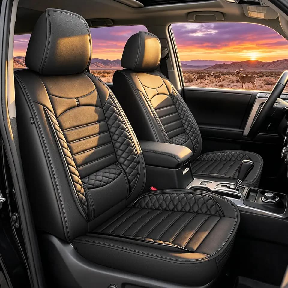 Custom For Toyota 4Runner Seat Covers 2010-2024 Full Set Leather (5 Seats)