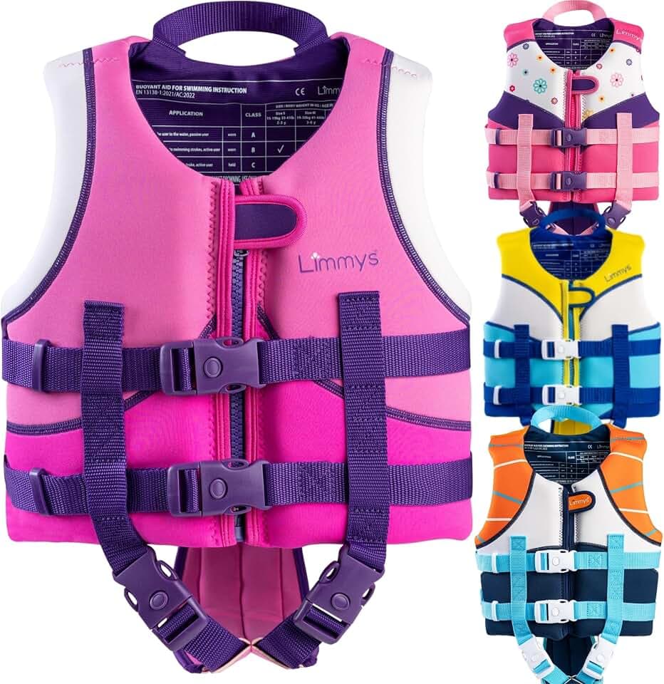 Limmys Neoprene Swim Vest for Kids – Integrated Foam, Secure Fit, Awarded