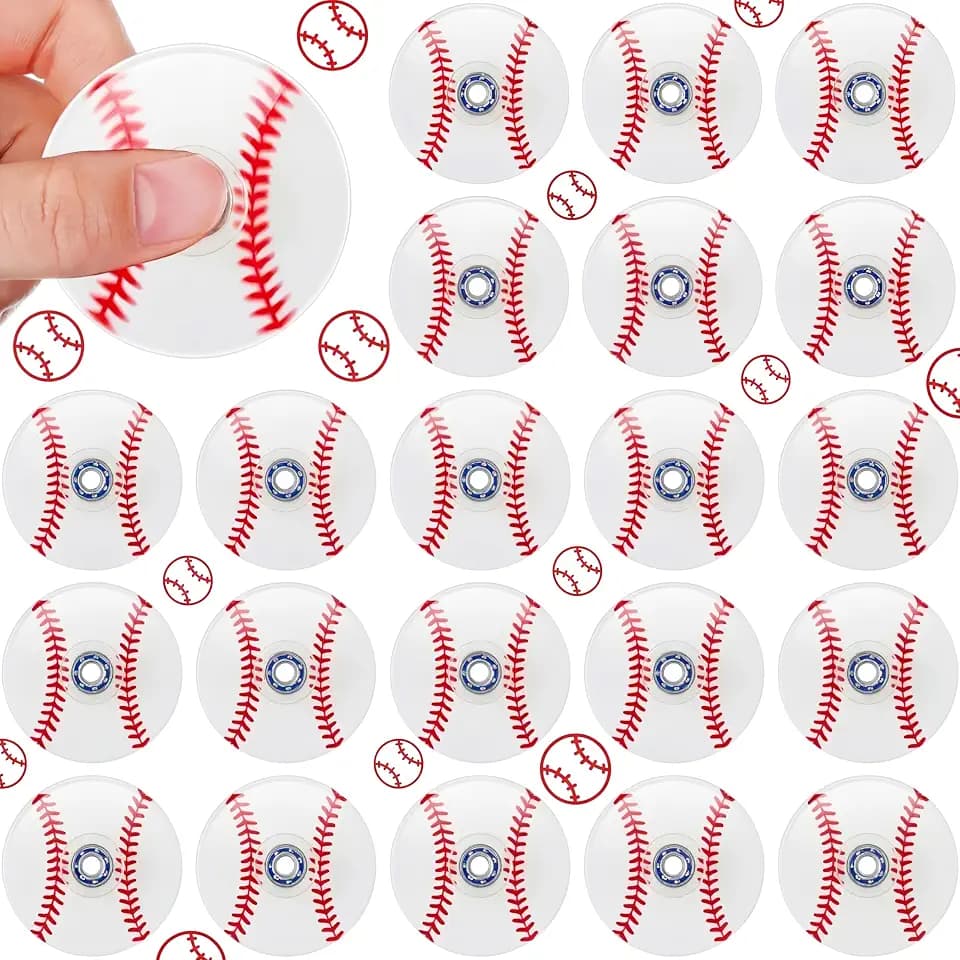 Sotiff 24 Pcs Baseball Fidget Spinners Bulk, Mini Fidget Toys